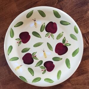 Carol Endres Apple and Bee Ceramic Plate